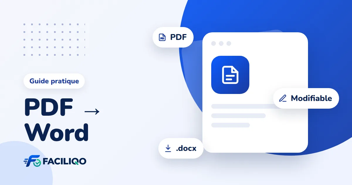 Illustration de l'article : Convertir un PDF en Word modifiable, gratuitement