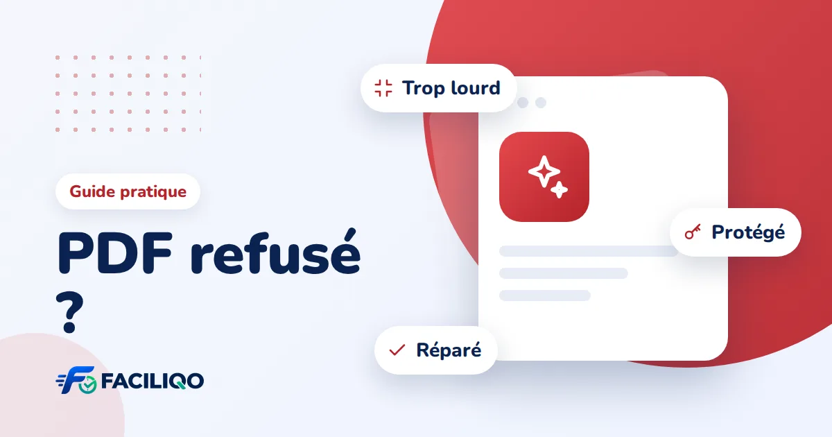 Illustration de l'article : PDF refusé ou trop lourd : comment l’optimiser avant de l’envoyer